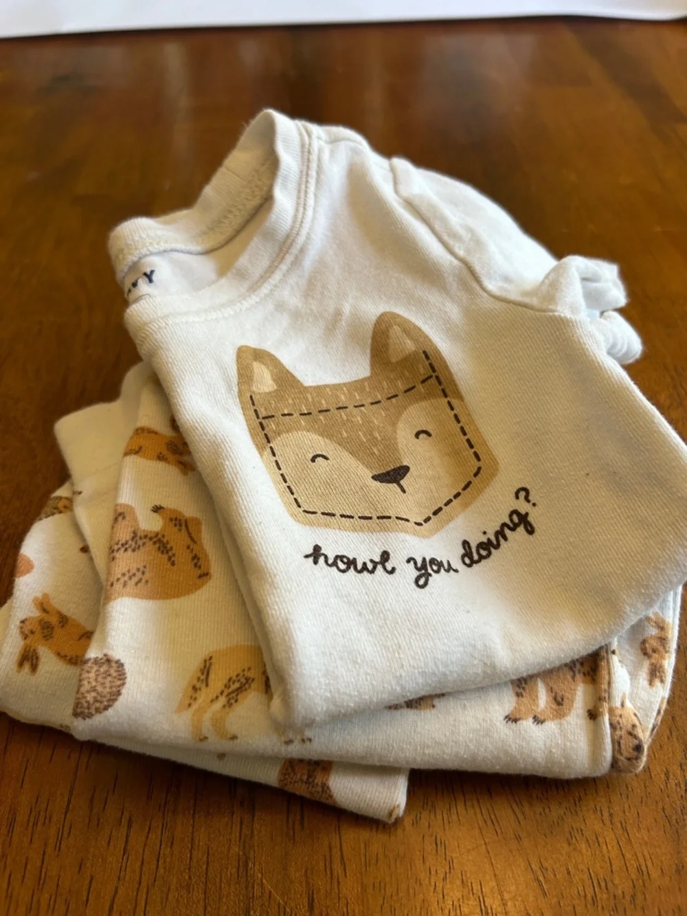 Woodland Pajama Set 3pc Bundle Kids 5T Wolf Bear Fox Animal Sleepwear Old Navy